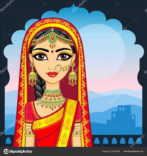 beautiful india drawing|traditional indian girl drawing.